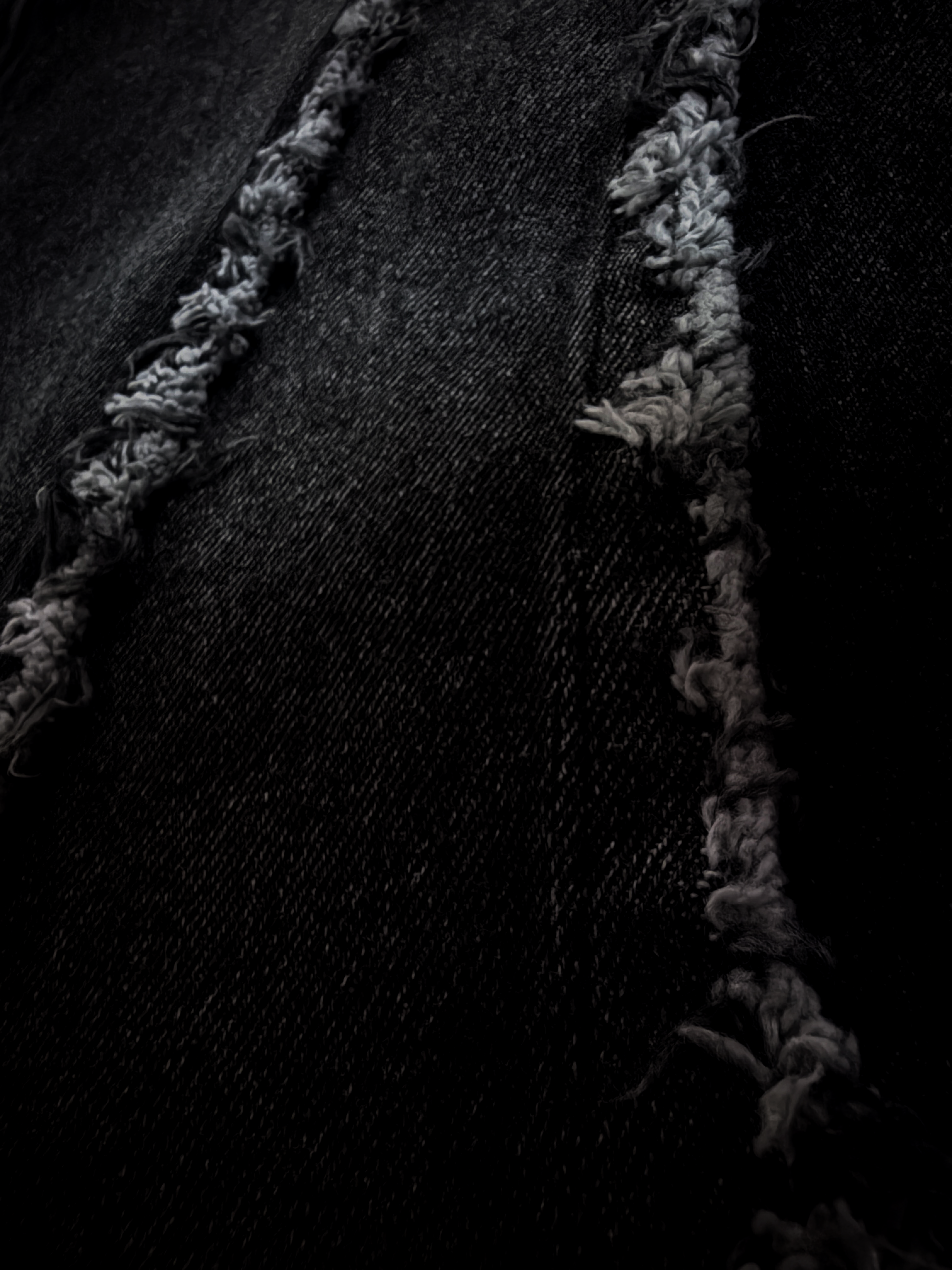 ausgefranste Jeans