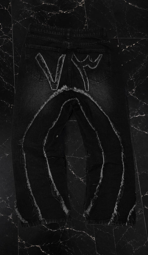 ausgefranste Jeans